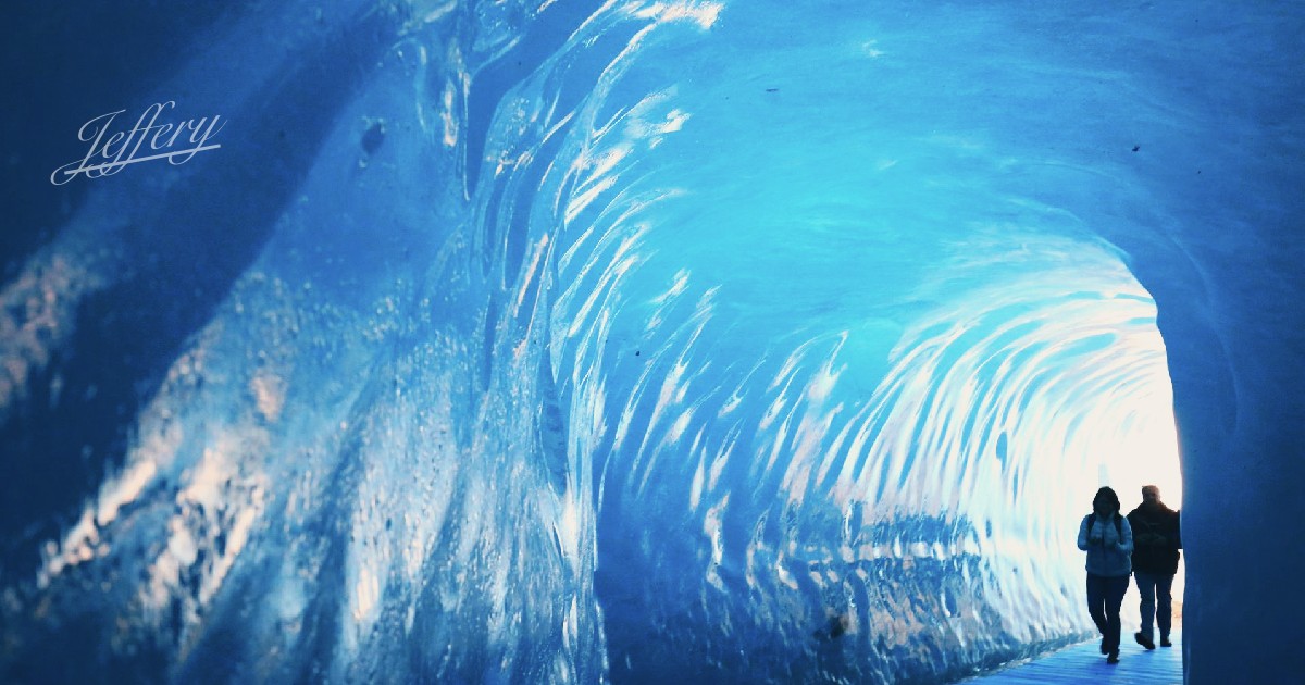 法國紀行｜蒙特維夢幻藍洞。  走進萬年冰河