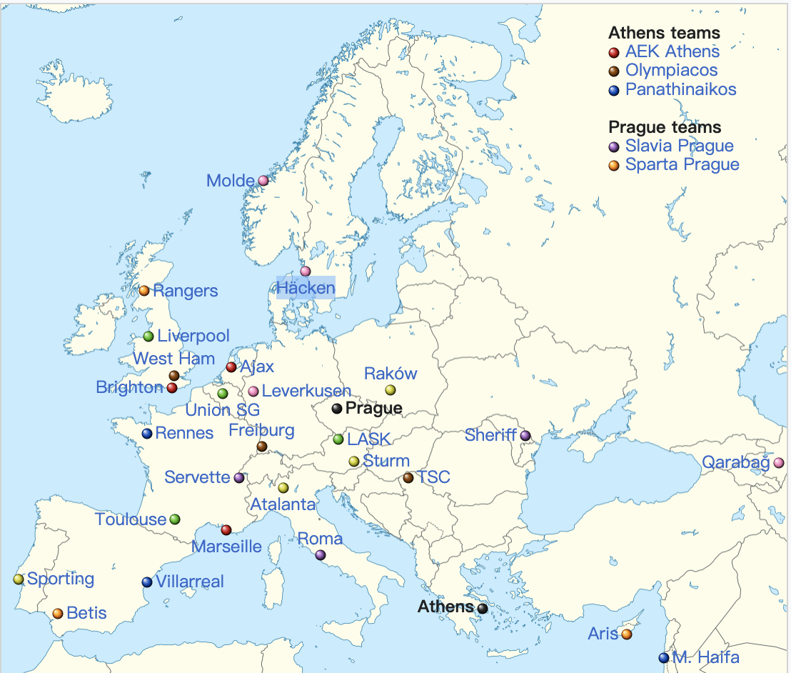 足球筆記｜看足球學地理  從歐聯杯認識歐洲城鎮