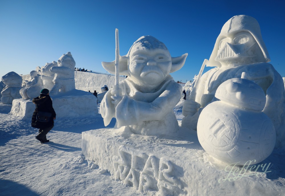 北海道｜旭川冬祭。 河岸邊的雪國風采